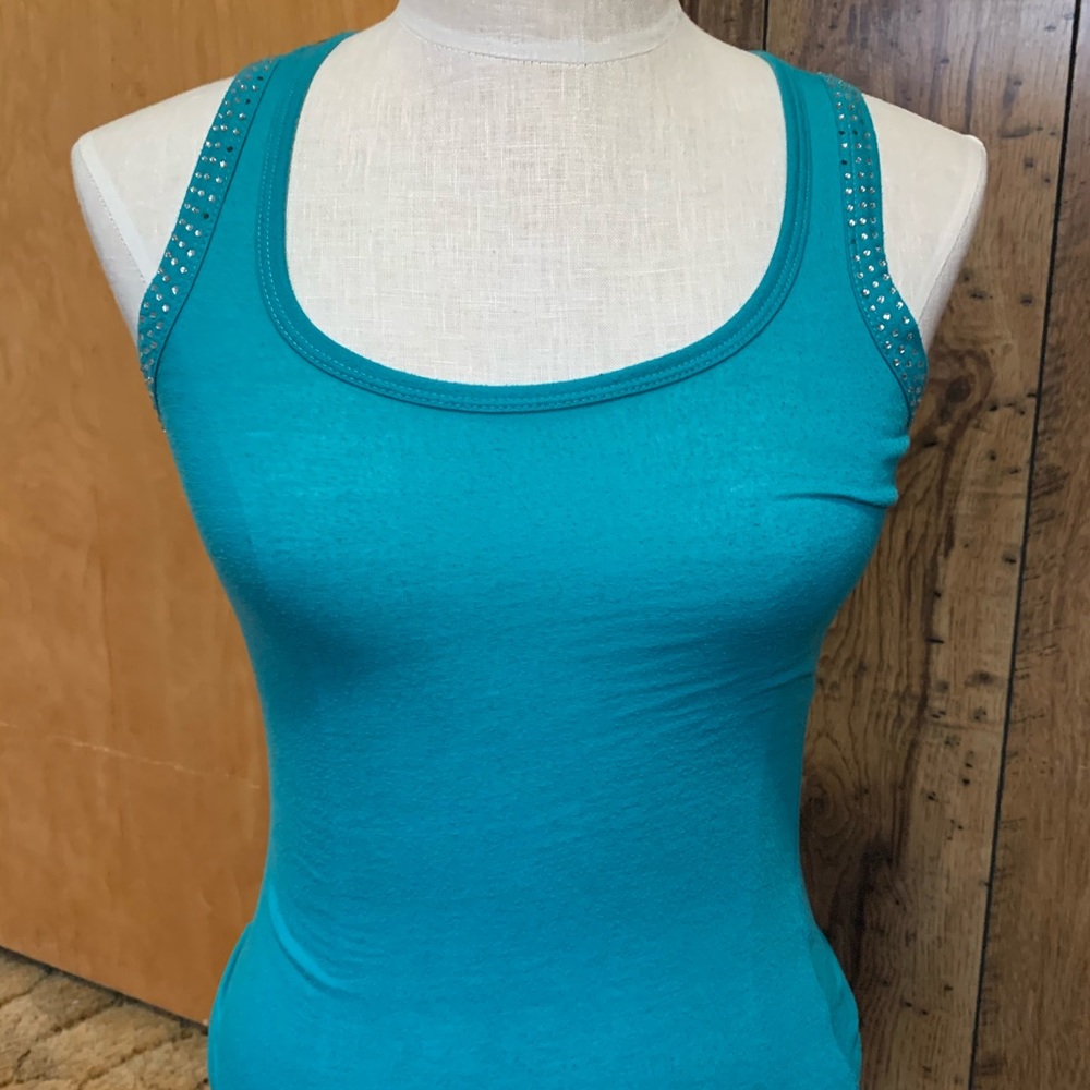 Gemmed tank top